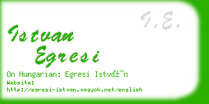 istvan egresi business card